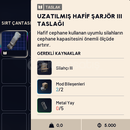 Hafif Şarjör lll Taslağı