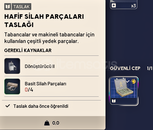 Hafif Silah Parçaları Taslağı