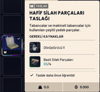 Hafif Silah Parçaları Taslağı BP BluePrint