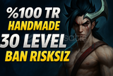⭐️[HandMade] 30+ LEVEL TR RANKED READY-BANSIZ⭐️