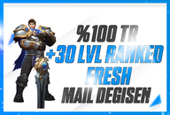 ✨[HANDMADE] 30 LEVEL TR UNRANKED-BAN YOK!!!✨