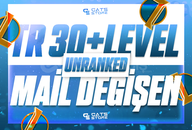 ⭐️[HandMade] 30+ LEVEL TR UNRANKED-BANSIZ⭐️
