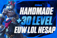 ⭐35 Level 32 Şampiyon 5 Skin Handmade EUW⭐