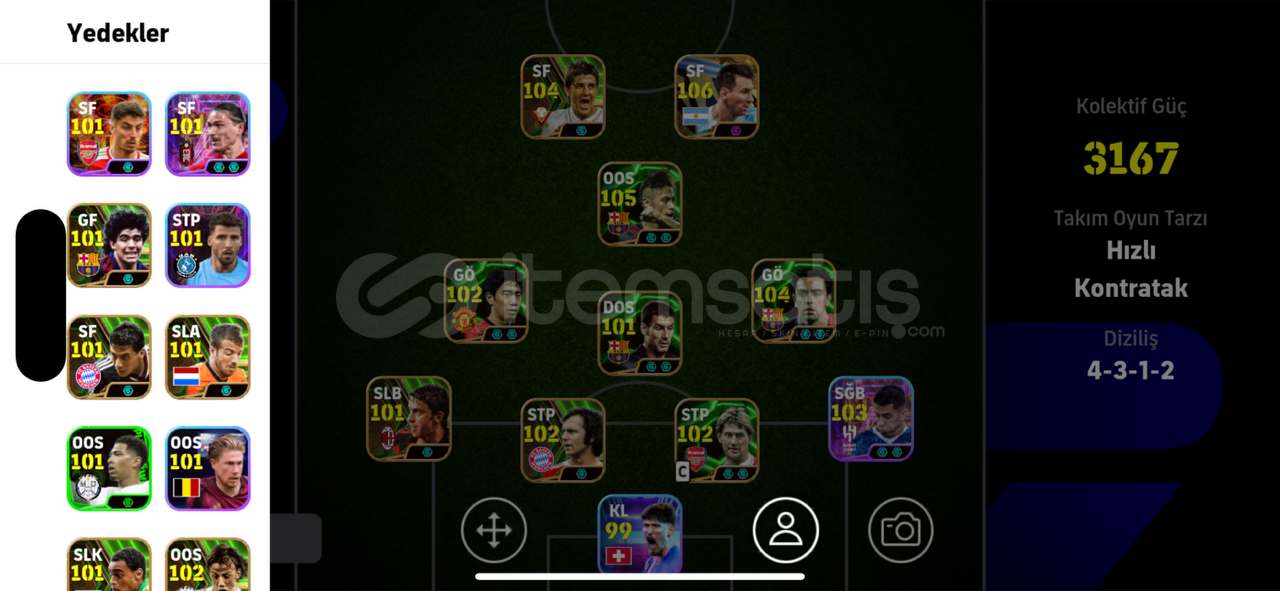 ⚡3167 gücünde mükemmel main hesap tek bağ konami ⚡3167 gücünde mükemmel main hesap tek bağ konami
