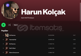 Harun Kolçak Spotify +1.2m Aylık 120m+ TOTAL