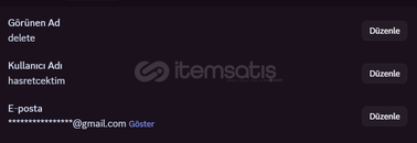 HASRETCEKTİM KULLANICI ADI SATILIKTIR