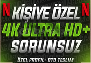 ⭐SORUNSUZ+TV⭐ KİŞİYE ÖZEL 4K ULTRA+ 1 AY NETFLİX