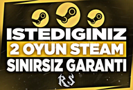 Hatasız | Steam İstediğiniz 2 Oyun +Garanti