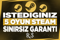 Hatasız | Steam İstediğiniz 5 Oyun +Garanti