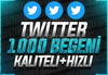 ⭐HATASIZ⭐ TWİTTER 1.000 ADET BEĞENİ KALİTELİ