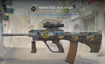 Hatıra AUG | Kuru Ahşap(GOLD STİCKERLI)