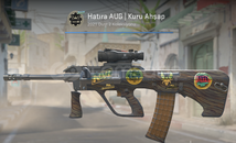 Hatıra AUG | Kuru Ahşap(GOLD STİCKERLI)