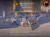 ⚡Hatıra Glock-18 | Gece 4x Altın Sticker 1x Süs