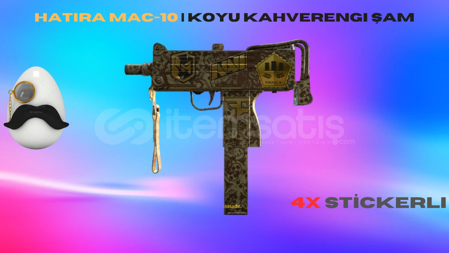 Hatıra MAC-10 | Koyu Kahverengi Şam Hatıra MAC-10 | Koyu Kahverengi Şam