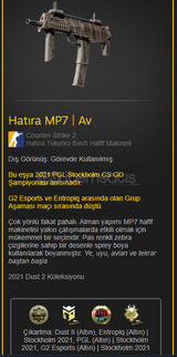 Hatıra MP7 | Av