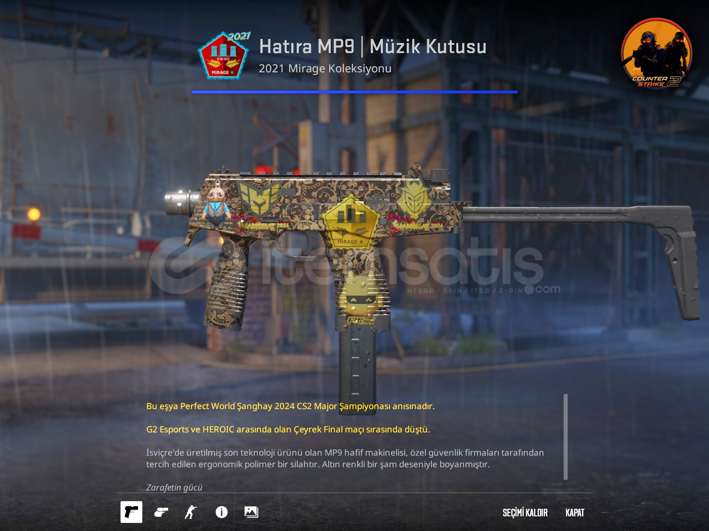 ✨Hatıra MP9 | Müzik Kutusu 4x Sticker 1x Süs ✨Hatıra MP9 | Müzik Kutusu 4x Sticker 1x Süs