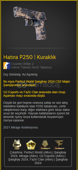 Hatıra P250 | Kuraklık