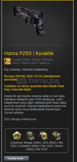 Hatıra P250 KURAKLIK