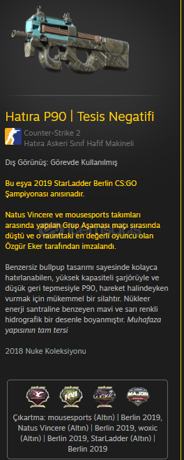 Hatıra P90 | Tesis Negatifi Hatıra P90 | Tesis Negatifi
