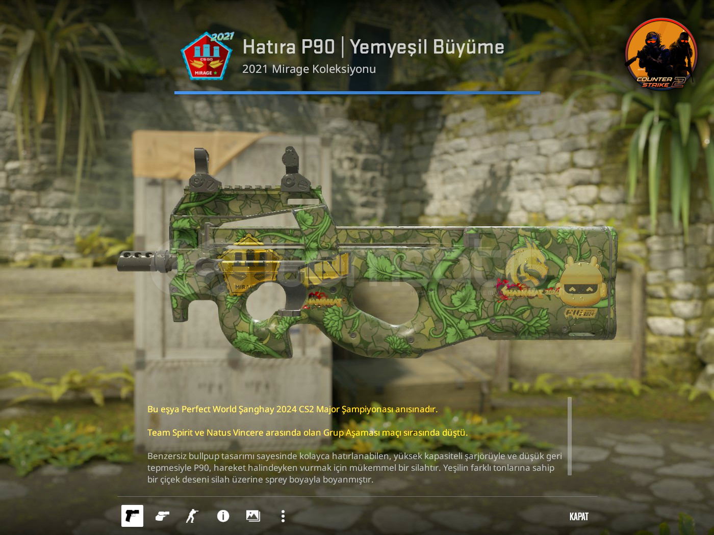 ✨Hatıra P90 | Yemyeşil Büyüme ✨Hatıra P90 | Yemyeşil Büyüme