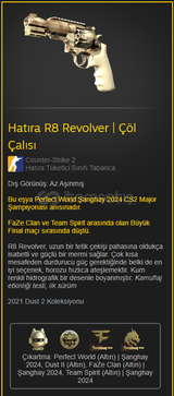 Hatıra R8 Revolver | Çöl Çalısı