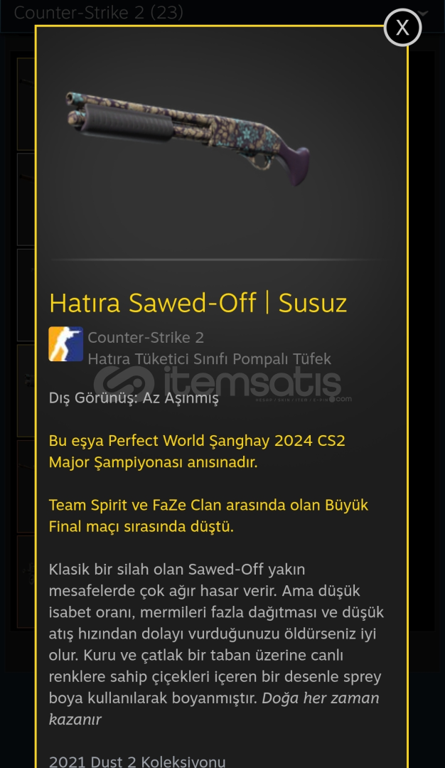 Hatıra Sawed-Off (Susuz) (MW) Hatıra Sawed-Off (Susuz) (MW)