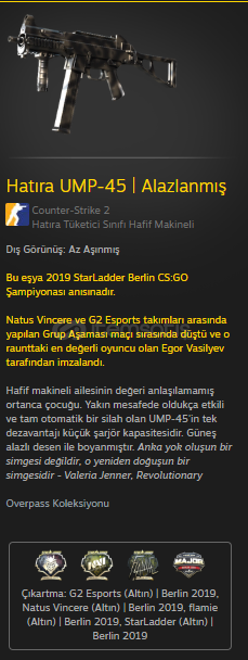Hatıra UMP-45 | Alazlanmış 4 Hatıra UMP-45 | Alazlanmış 4