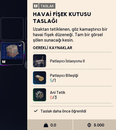HAVAİ FİŞEK KUTUSU TASLAĞI