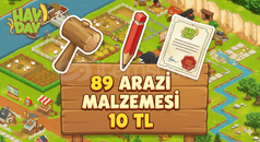 HAY DAY 89 ARAZİ MALZEMESİ 10 TL