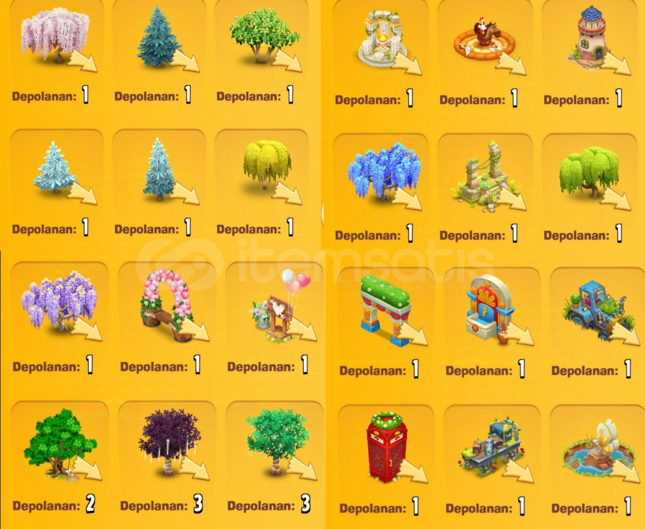 HAY DAY RESİMDEKİ DEKORASYONLAR  HAY DAY RESİMDEKİ DEKORASYONLAR