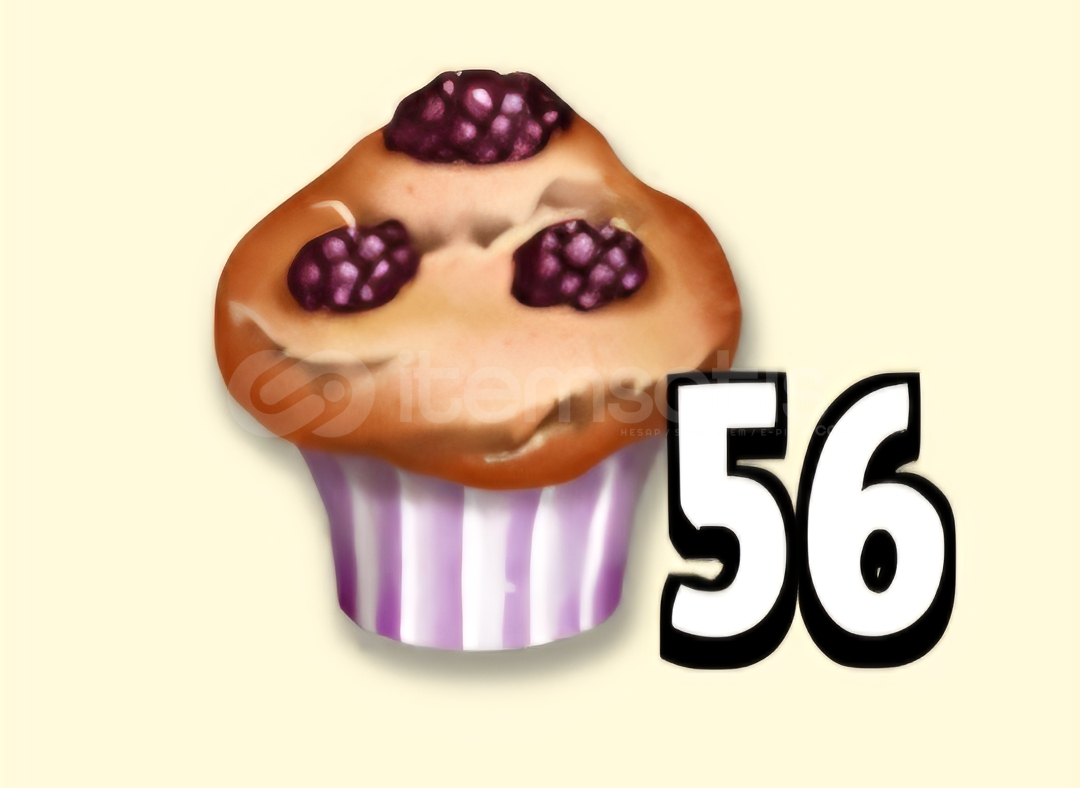 ⭐️ 50 Adet Böğürtlenli Kek ⭐️ ⭐️ 50 Adet Böğürtlenli Kek ⭐️