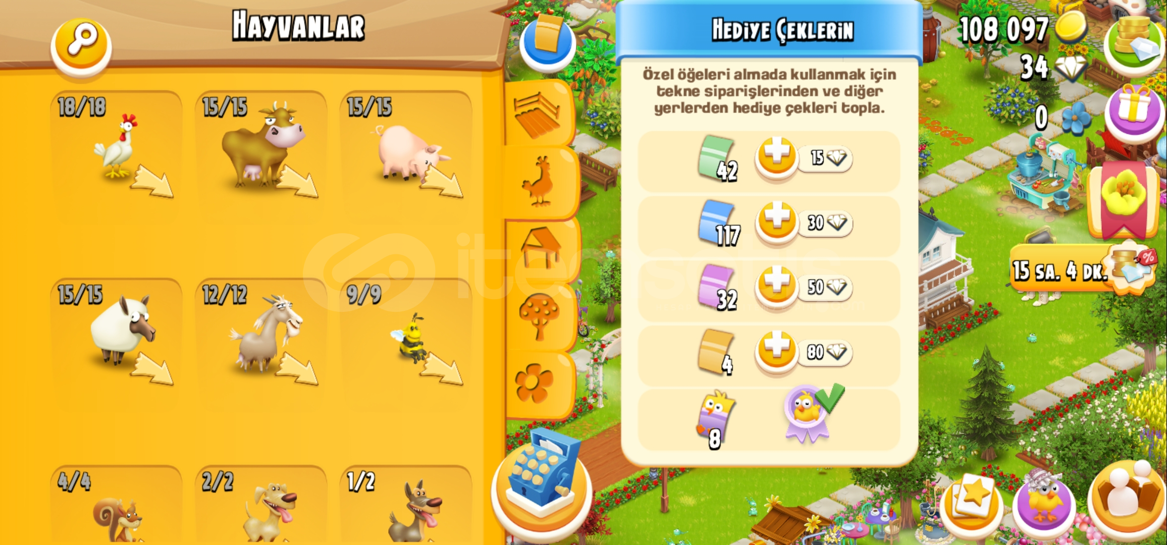 Hayday 66 seviye emek hesabı  Hayday 66 seviye emek hesabı