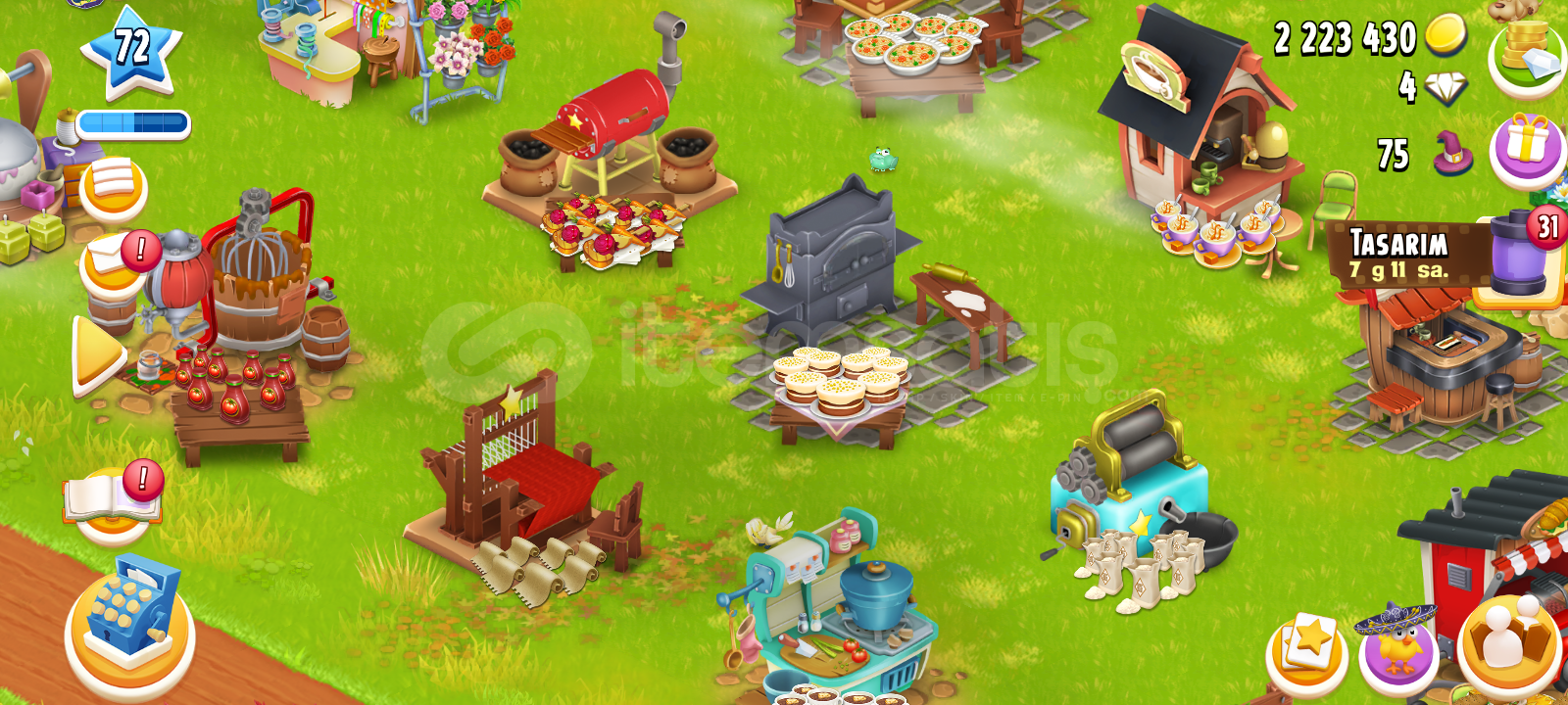 Hayday 7300 AĞIL 72 level hesap Hayday 7300 AĞIL 72 level hesap