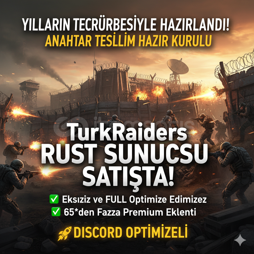 Hazır Kurulu, Anahtar Teslim Rust TR Sunucusu Hazır Kurulu, Anahtar Teslim Rust TR Sunucusu