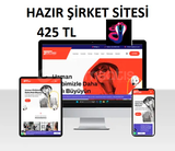 Hazır Şirket Sitesi + Hosting Hediye 425 TL