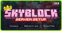 Hazır Skyblock Setup | 1.21.8 | ANIMASYONLU. 