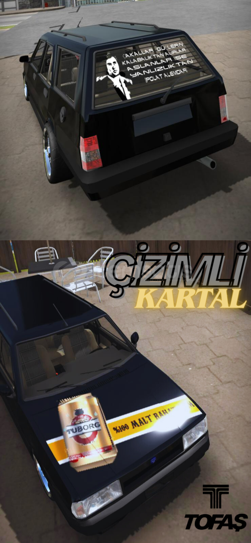 HD LOGOLU TUBORG ÇİZİMLİ KARTAL