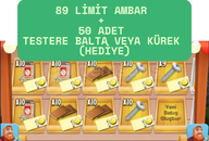 ⭐HEDİYELİ 89 EŞİT LİMİT AMBAR YÜKSELTME İTEMİ