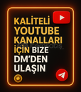 HER TÜRLÜ YOUTUBE KANALI BULUNUR !
