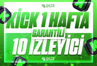 ⭐[GARANTİLİ] 1 HAFTA HER YAYINA 10 İZLEYİCİ⭐