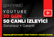 HER YAYINA | 30 GÜN 50 CANLI İZLEYİCİ YOUTUBE