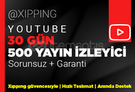 HER YAYINA | 30 GÜN 500 CANLI İZLEYİCİ YOUTUBE
