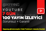 HER YAYINA | 7 GÜN 100 CANLI İZLEYİCİ YOUTUBE 