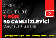 HER YAYINA | 7 GÜN 50 CANLI İZLEYİCİ YOUTUBE 