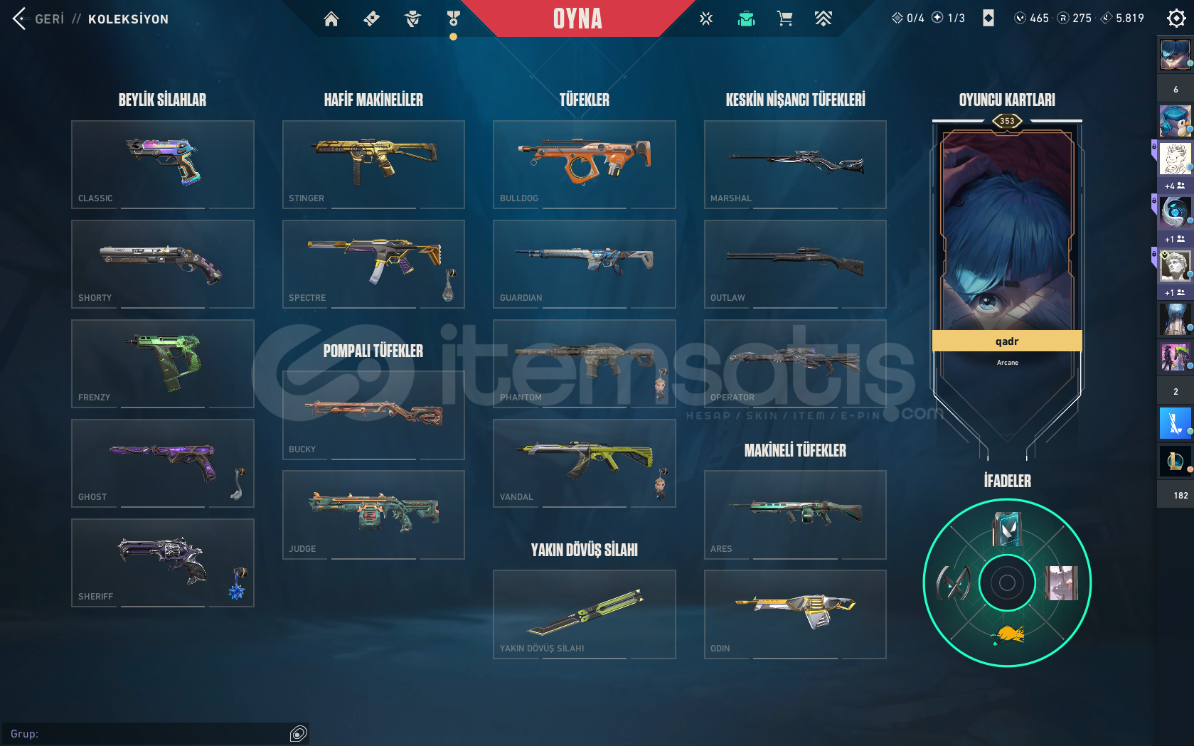 Herkesin İstediği Skinlerin OLduğu Hesap Herkesin İstediği Skinlerin OLduğu Hesap
