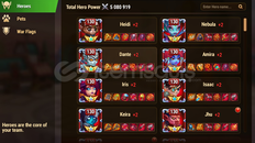 Hero wars vip 11 hesap