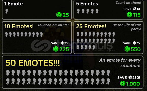 Heroes Battlegrounds / 10 x Emotes Heroes Battlegrounds / 10 x Emotes