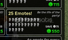 Heroes Battlegrounds 25 Emotes