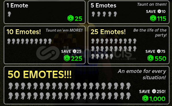 Heroes Battlegrounds / 25 x Emotes Heroes Battlegrounds / 25 x Emotes