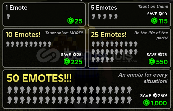 Heroes Battlegrounds / 5 x Emotes Heroes Battlegrounds / 5 x Emotes